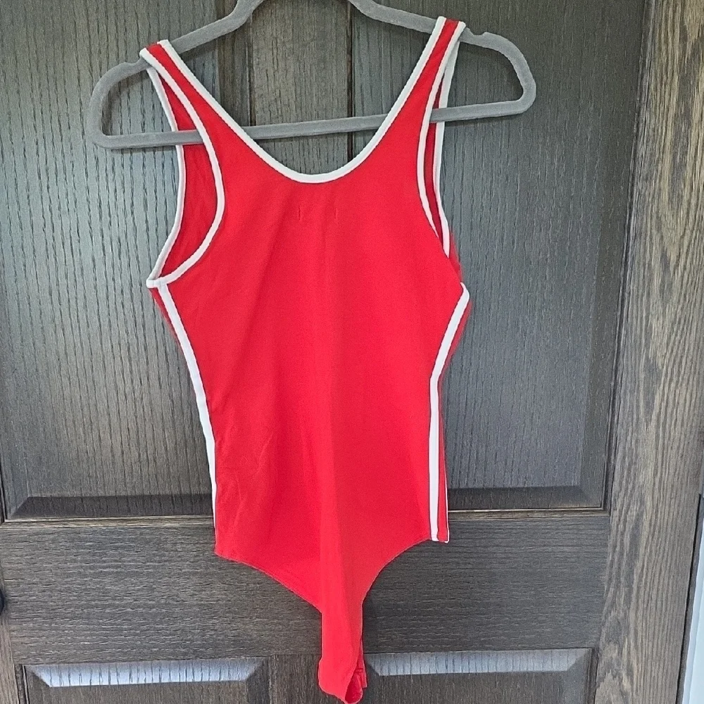 wild fable Red Tank Top with White Trim - Picture 3 of 3